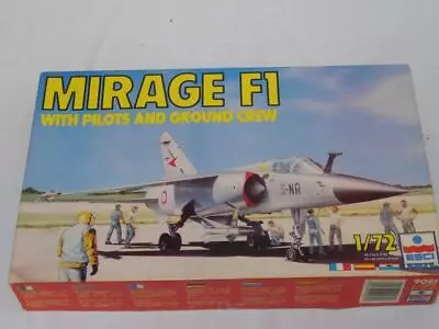 1/72 ESCI ERTL MIRAGE F1 & Pilots Ground Crew Figures Plastic Model Kit 9081 • $17.59