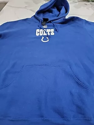 Indianapolis Colts  Hoodie Reebok Blue Size Adult X-Large • $20
