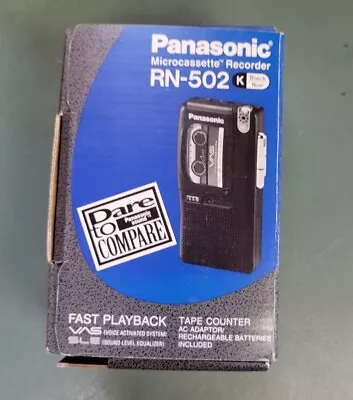 Panasonic RN-502 Microcassette Micro Tape Recorder Voice Activated • $75