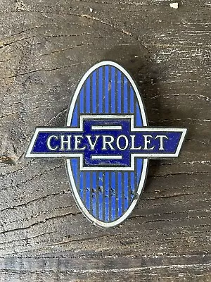 Vintage Chevy Emblem 1929 1930 1931 1932 OEM Chevrolet Badge Radiador Grill CV+1 • $84.95