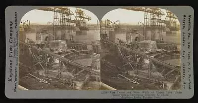 Under Construction Conveying Concrete Miraflores Locks Panama Canal 1912 • $9.99