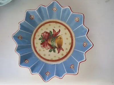 Villeroy & Boch Blue Christmas Bell Bowl 1948 EUC • $39.97