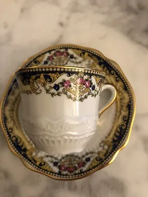 Vintage Porcelaine Imperia Limoges Demitasse Cup & Saucer Excellent Rare • $25