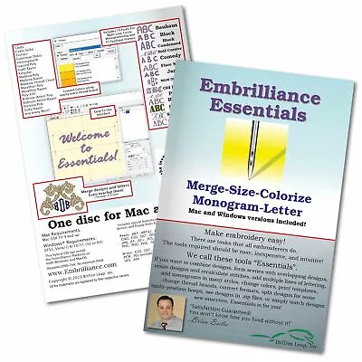 Embrilliance Essentials Embroidery Software For Mac & PC • $179.49