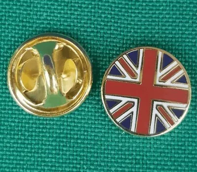 Small Round Union Jack Lapel Pin Badge FREE UK Delivery! • £3.99