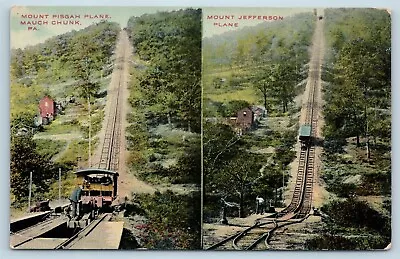 Postcard PA Mauch Chunk Mt Pisgah Incline Plane Mount Jefferson Plane C1912 M12 • $10.99