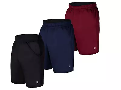 3 Pack Mens Casual Basketball Shorts Plain Mesh Shorts Gym Fitness Work Out P.e • $22.36