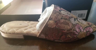 $50 • Buy Birdies Slippers The Dove Pink Petal Sequin, Women's Size 9 