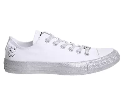 Women's Converse X Miley Cyrus CT ALL STAR OX 162238C Mult Size White/Pure Plat • $79.95