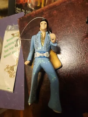 Elvis Presley Christmas Ornament In Blue Suit & Cape.  • $9