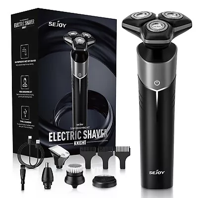 5 In 1 Cordless Beard Razor Dry&Wet Trimmer Electric Shaver For Men Rechargeable • $22.89