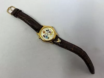 Vintage Jaz Japan Disney Mickey Minnie Chime Musical V52Z-X002 Watch • $37.49