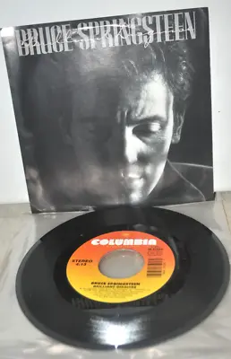 Bruce Springsteen ~ Brilliant Disguise / Lucky Man ~ Columbia 07595 ~ PS ~ NM/NM • $5.99