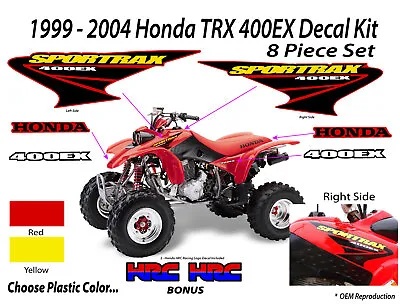 2003 2004 Honda TRX 400ex Decal Graphic Sticker OEM Kit Mark Set SPORTRAX 400 EX • $44.99