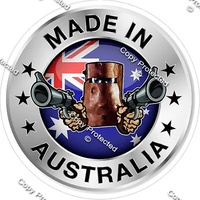 Made In Australia Aussie Flag Ned Kelly Sticker 100mm Decal Car Caravan RV V2  • $7.99