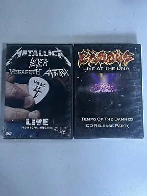 Lot Exodus Metallica Slayer Megadeth Anthrax Live Bulgaria DVD • $49.99