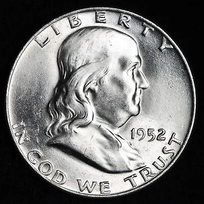 Gem Bu Uncirculated Unc Ms 1952-d Silver franklin Half Dollar brilliant Luster • $41.99