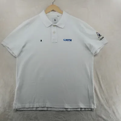 Gaastra Mens Size XXL White Slim Fit Cotton Short Sleeve Mesh Polo Shirt • $12.99