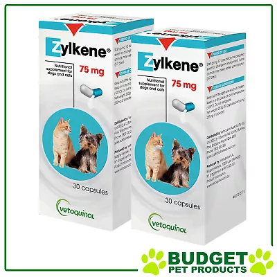 Zylkene Nutritional Supplement For Dogs And Cats 75mg X 60 Capsules • $73.37