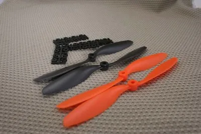 NEW 8x4.5 QUADCOPTER QUAD PROPELLERS 2 ORANGE 2 BLACK PROPS PACK OF 4 • $8.97