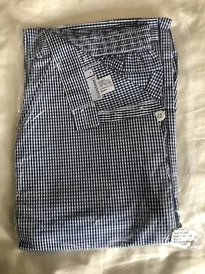 Chef Trousers - Mens - Blue & White Small Check • £8