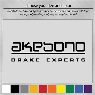 Akebono Performance DIE CUT VINYL TRUCK WINDOW STICKER DECAL ANY COLOR • $5.99