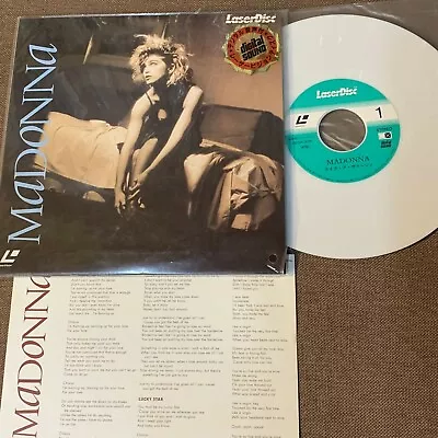 MADONNA Like A Virgin JAPAN 8  Colored Laser Disc LD JM034-0036 W/INSERT+STICKER • $44.99