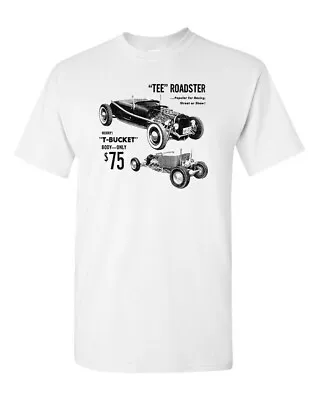$22.99 • Buy Hot Rod Tee T Shirt Drag Race Kustom Kulture Model T Bucket Vtg Ad Art