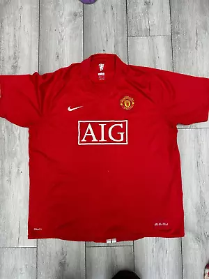 Manchester United 2008 2009 Home Shirt Kit Mens Medium XXL Adult Nike Football • £24.99