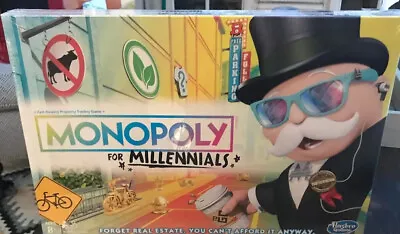 MONOPOLY FOR MILLENNIALS MILLENIALS MILENNIALS BOARD GAME Ages 8+ • $16.95