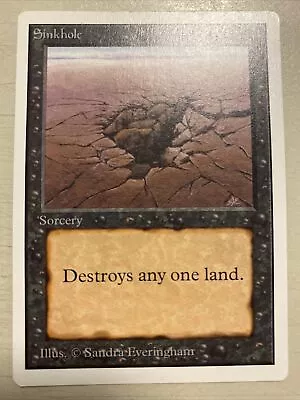 MTG * Sinkhole * Unlimited - LP • $36