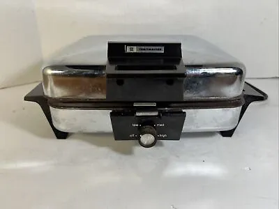 Vintage Toastmaster Waffle Iron Maker Griddle 269C Chrome Reversible Plates • $59