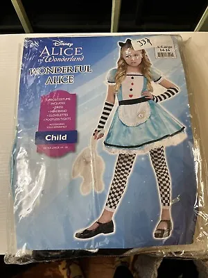 Disney WONDERFUL ALICE Girls Costume X-LARGE 14-16 Age Alice In Wonderland • $7