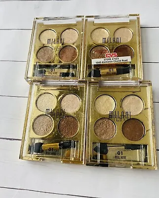 MILANI Fierce Foil Eyeshine 01 Milan - Quad Eyeshadow- 4 Pack • $12.59