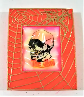 Vintage 1970's The Skull Glow In Dark Framed Monster Charm Vend Toy Old Stock OS • $29.99