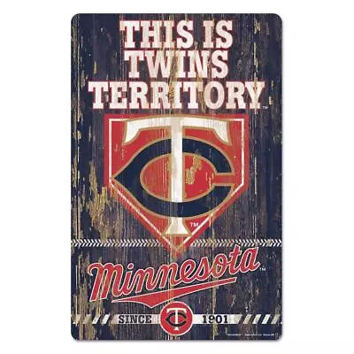 Minnesota Twins 11 X17  Wood Sign Slogan Design [NEW] MLB Wall Banner Cave • $20.95