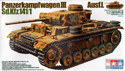 TAM35215 1:35 Tamiya Panzer III Ausf L Sd Kfz 141/1 #35215 • $55.09