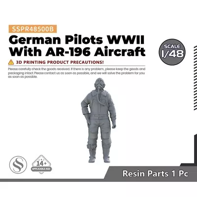 SSMODEL SSPR48500B 1/48 German Pilots WWII With AR-196 Aircraft • $3.99