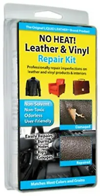 NO HEAT Leather Vinyl REPAIR KIT Fix Holes Rips Burns-------brand New • $14.88