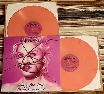 New! Madonna - Living For (The Performances Ep) Two Pink Colored 12  Vinyl. • $119