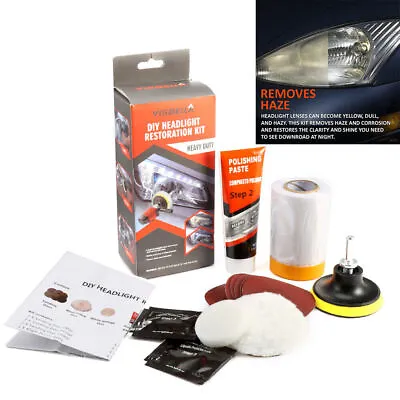US Polishing Cleaner Cleaning Tool Pro Car Headlight Lens Restoration Repair Kit • $10.89