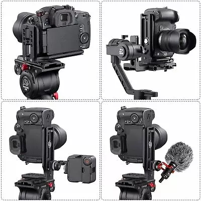 DSLR Camera L Bracket Vertical Horizontal Switching Tripod Quick Release Plate • $9.25