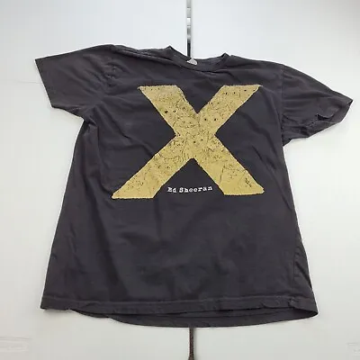 Ed Sheeran Womens X Cats 2014 Tour Rock Black Graphic T Shirt Retro Size Large L • $12.99