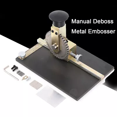 Metal Plate Stamping Embosser Manual Embossing Machine Number And Letter Symbol • $121.99