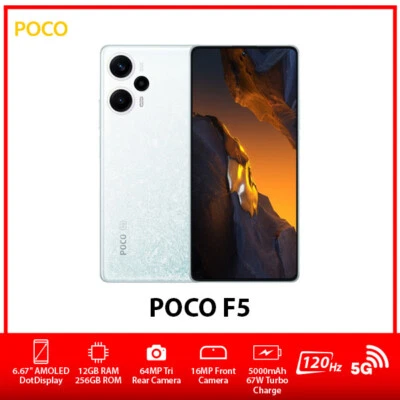 $676.99 • Buy (Unlocked) Xiaomi POCO F5 5G Dual SIM Android Mobile Phone AU – White/12GB+256GB
