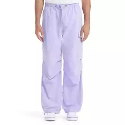 No Boundaries Parachute Pants Men's Medium Purple Jasper Wide Leg Cargo Pockets • $23.99