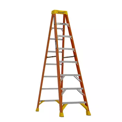 8 Ft. Fiberglass Step Ladder (12 Ft. Reach Height) With 300 Lbs. Load Capacity • $311.47