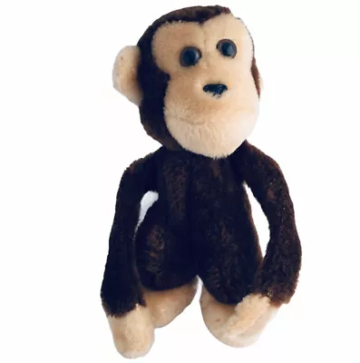 7.5  VINTAGE 1978 DAKIN BABY BROWN MONKEY Chimpanzee STUFFED ANIMAL PLUSH TOY • $12.99