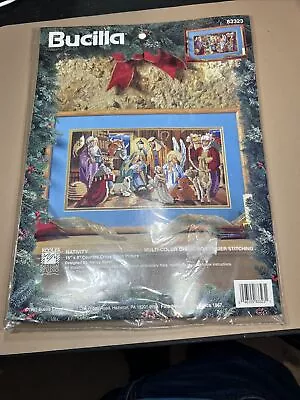 Vintage Bucilla Nativity Counted Cross Stitch 1995 Kit 83323 Christmas • $10.89