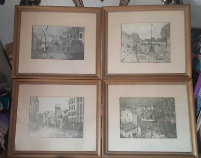 LOT Of 4 Maurice Utrillo (1883-1955) LIthographs Prints Framed  • $149.99